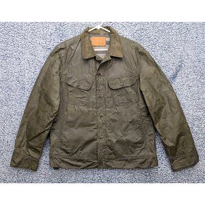 Taylor Stitch Long Haul Waxed Canvas Trucker Jacket Mens 40 Wool Blanket Lined